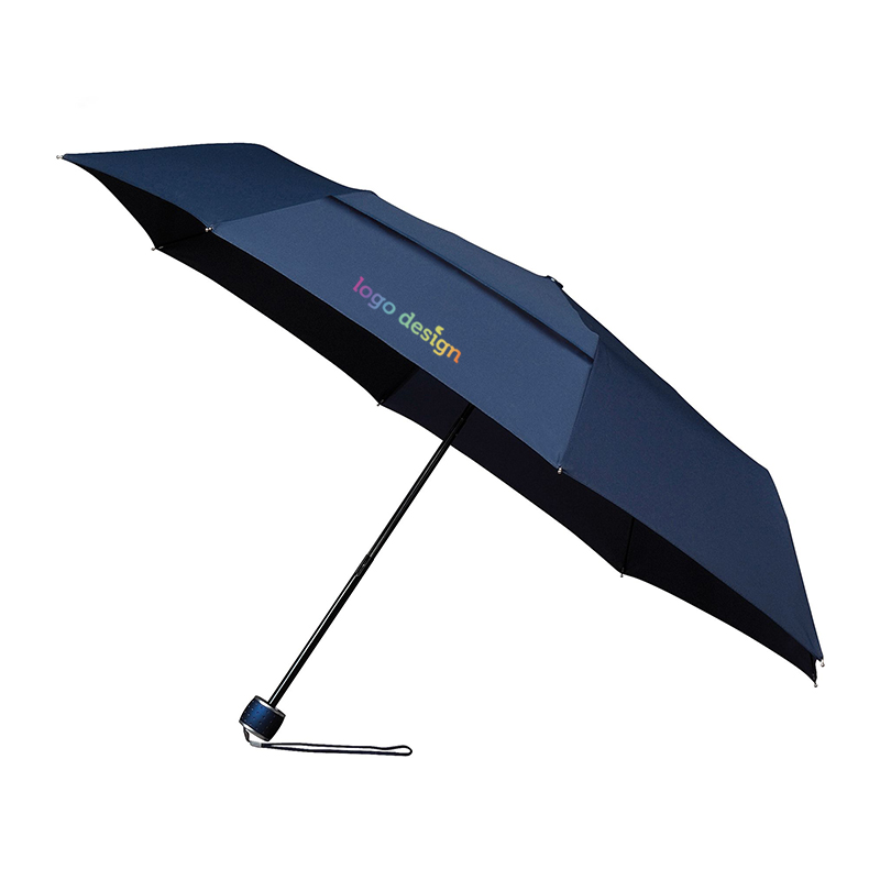 Foldable umbrella from recycled material